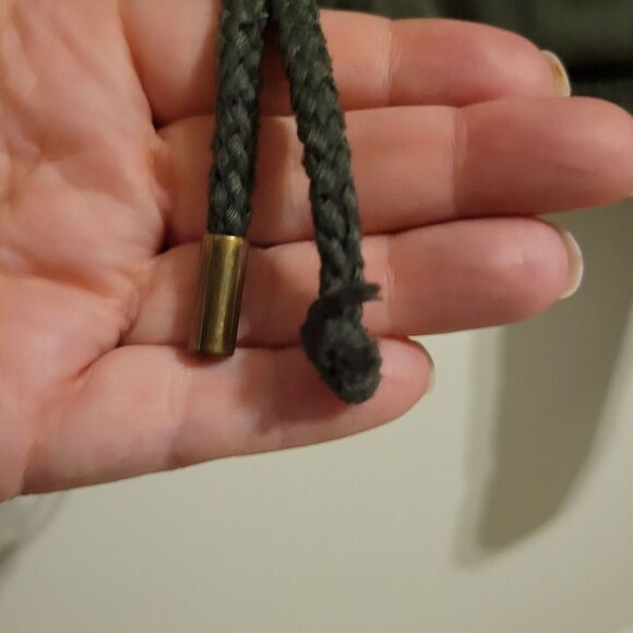 Ashley‎ 26 International Jacket Womens L Green Utility Hooded Cropped Trendy - Picture 5 of 16